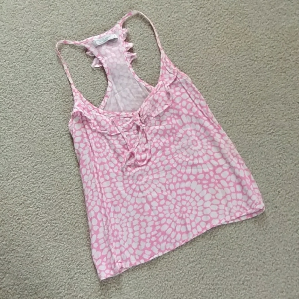 3 for $15 pink and white tank